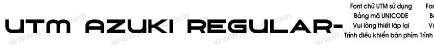 UTM Azuki Regular字体转换
